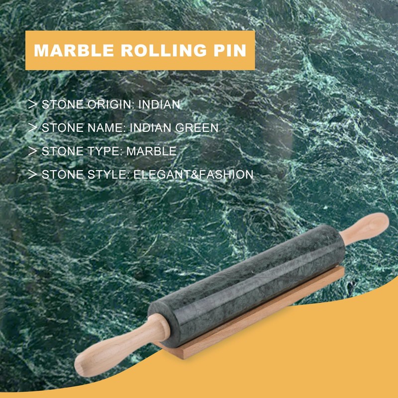 Koville Marble Rolling Pin, Non-Stick Dough Roller, Rolling Pin for