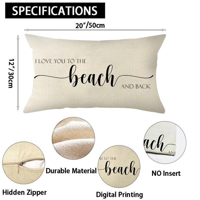 Ogiselestyle I Love You to The Beach and Back Throw