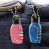 4-Digit Password Lock, 2 Pack Combination Locker Padlock with Colorful