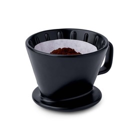 Tchibo Hand Infusion, Filter Size 2, Coffee Filter, Hand Filter, Dishwasher Safe, Ceramic, Black