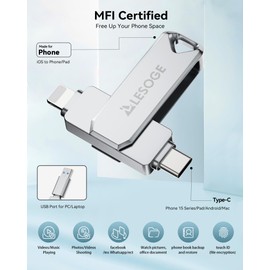 LESOGE Memory Stick 64GB USB Type C