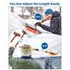 JOYTUTUS 41.5IN Extendable Snow Brush and Ice Scraper, 270°Pivoting Snow