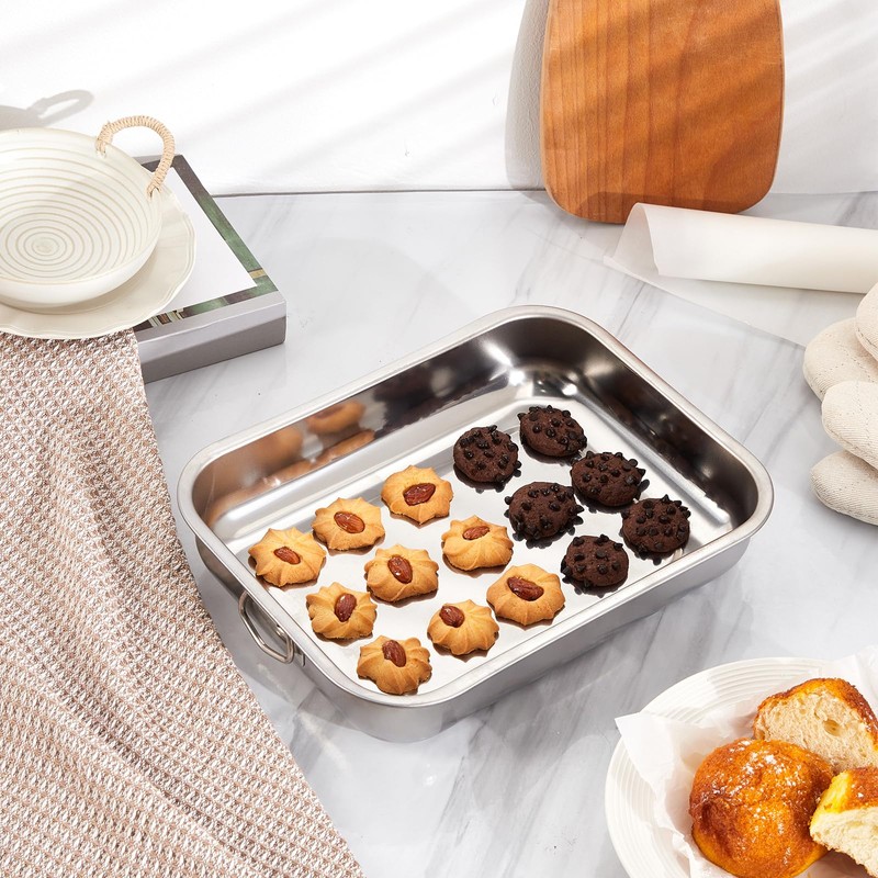 FLOVIA COOK BY NATURE Casserole Dish 30 cm, Stainless Steel