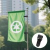 lasuroa 10pcs Garden Flag Clips & Stoppers, Plastic Windproof Stand