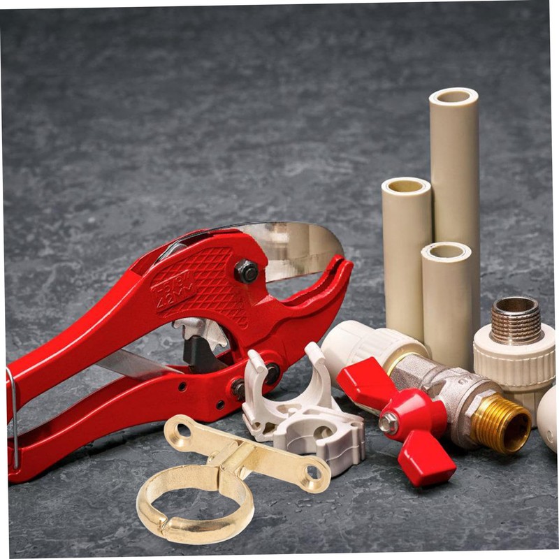 ORFOFE Heavy Duty Brass Pipe Strap Clamp Wall Mount Bracket