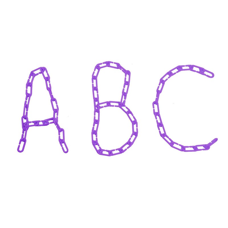 Hyamass 200-Piece Purple Plastic Chain Links & Toys - Interlocking