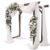 LINXTAR White Wedding Arch Draping Fabric 1 Panel 30'' x
