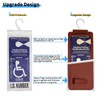 Yuoyar Portable Handicap Placard Holder for Auto - Ultra Transparent