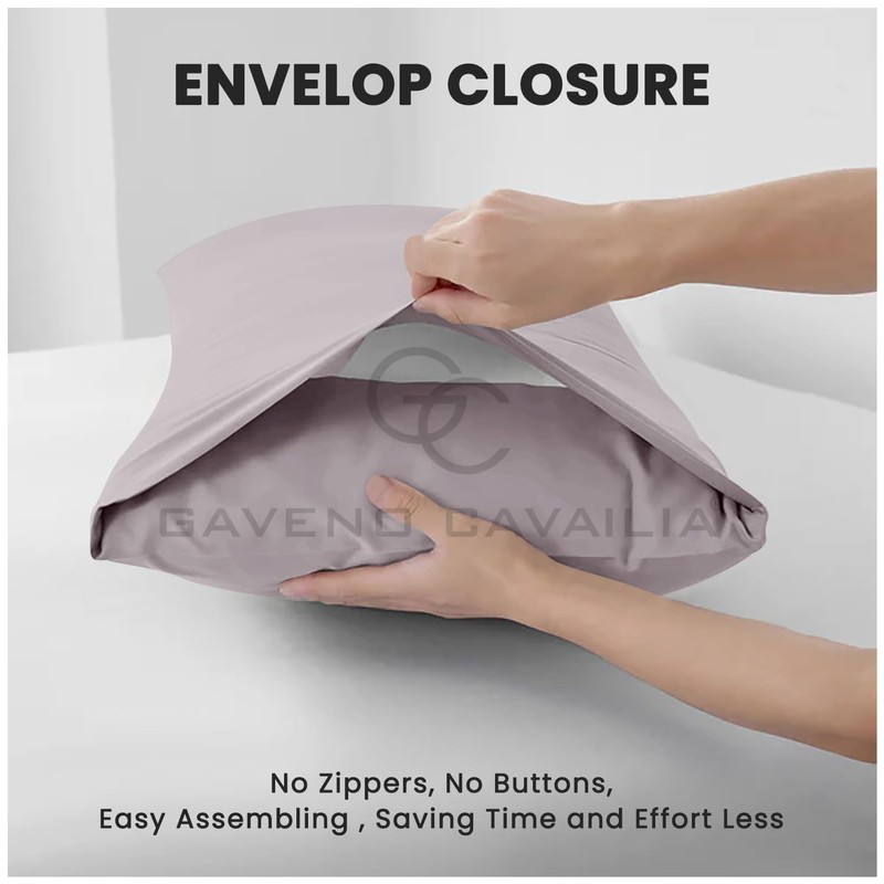 Plain Pillow Cases 2 Pack, Housewife Pillowcases Bed Pillow, Hotel