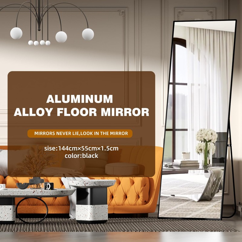 Full Length Mirror with Stand,Full Body Mirror for Living Room