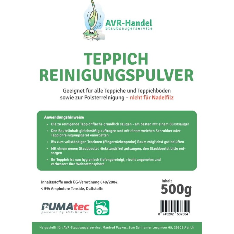 Carpet Powder Cleaning Powder for Cleaning Carpets and Upholstery (2