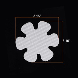 HARFINGTON 20pcs Non Slip Stickers Bath Shower Floor 3.15" Anti-Slip Sticker Tape Flower Style Decals for Bathroom Kitchen Bathtub Treads Stairs, White