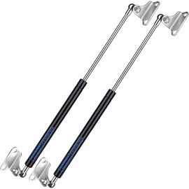 ARANA Gas Struts 17 inch 100LB Gas Shocks Spring, 17" 445N Gas Props Hydraulic Lift Support with Mounting Bracket for Heavy Duty Lid RV Bed Hatch Trap Door Box Lid, 2 PCS