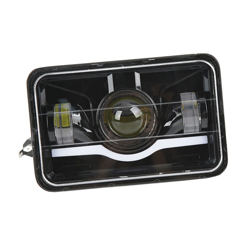 Truck Front Square LED Headlight with High Low Beam DRL