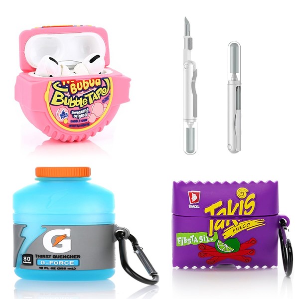 (3Pack) Case for AirPods Pro 2nd/1st Generation with Cleaning kit,