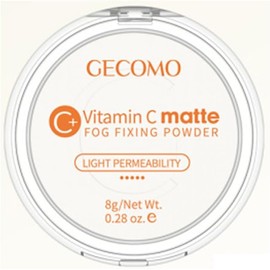 GECOMO Concealer Banana Powder Long Lasting Clear Loose Powder Touch Up Loose Powder Waterproof Brightening Setting Powder Highlight Powder Cream Mat (E#Vitamin C)