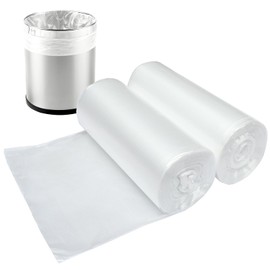 Small Trash Bags 4 Gallon, Clear 15 Liter Garbage Bags for Bathroom Office Wastebasket Liners, 90 Count