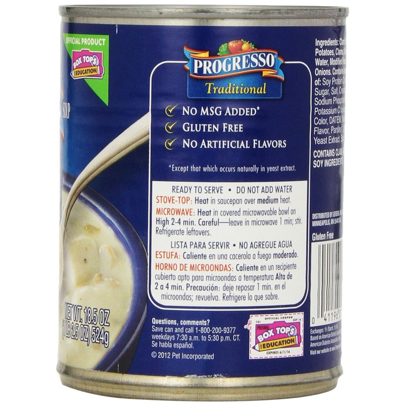 Progresso New England Clam Chowder, 8 Count