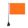 Orange Boat Flag for Safety with 49'' Adjustable Holder Pole
