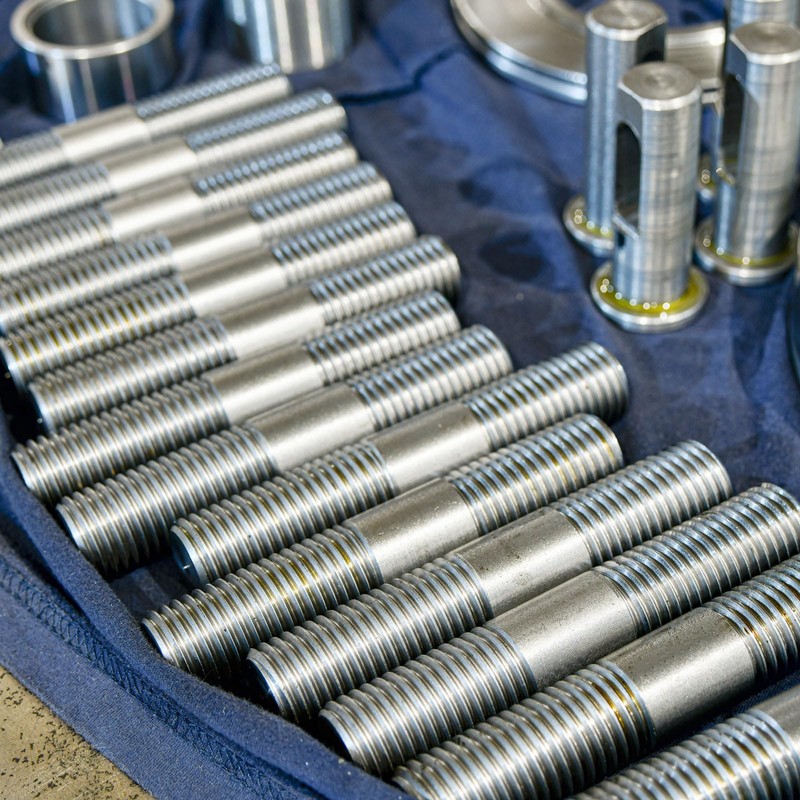sourcing map 25Pcs M8x60mm 304 Stainless Steel Double End Threaded