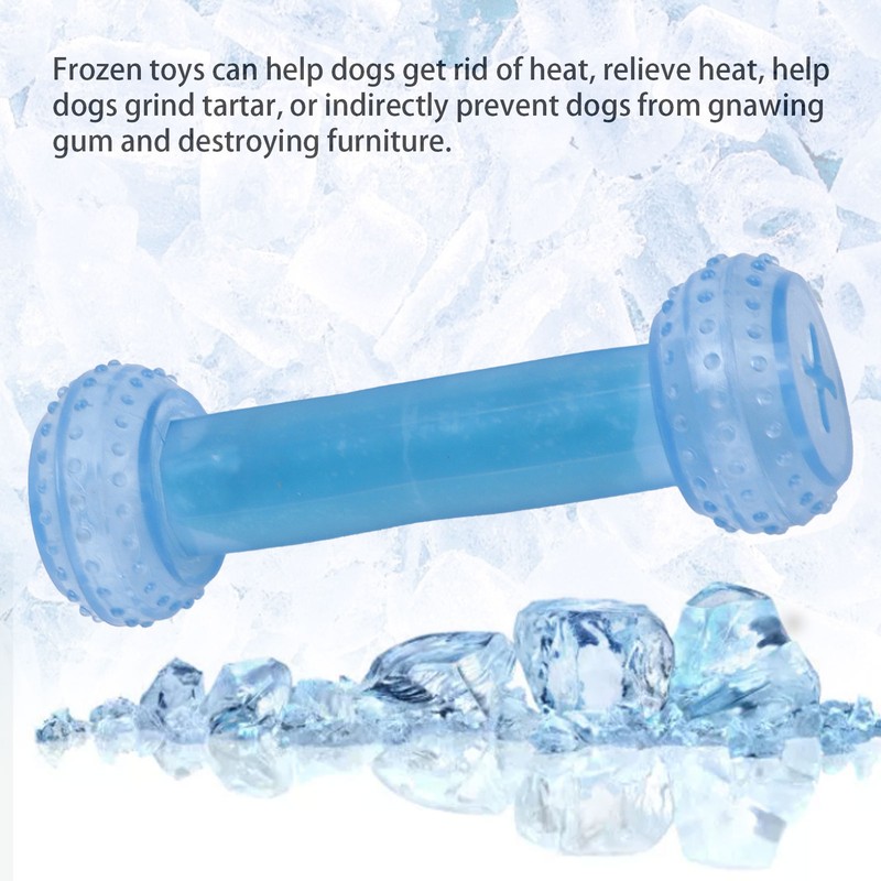Pet Cooling Chew Toy BiteResistant TPR Pet Teething Toys Cooling