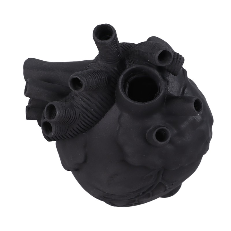 Creative Anatomical Heart Vases Resin Sculpture Heart Shaped Art Flower