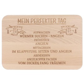 Spruchreif Breakfast Board Colleagues, Bread Board with Engraving, Gifts for Friends, Gift for Fishermen