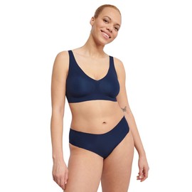 Sloggi Women's Zero Feel 2.0 Bralette Bra, Navy Blue, L