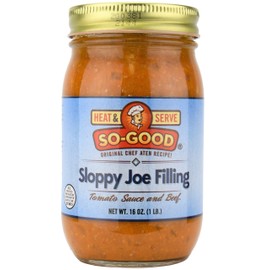 So-Good Sloppy Joe Filling with Ground Beef 16 oz Jar - Just Heat and Serve