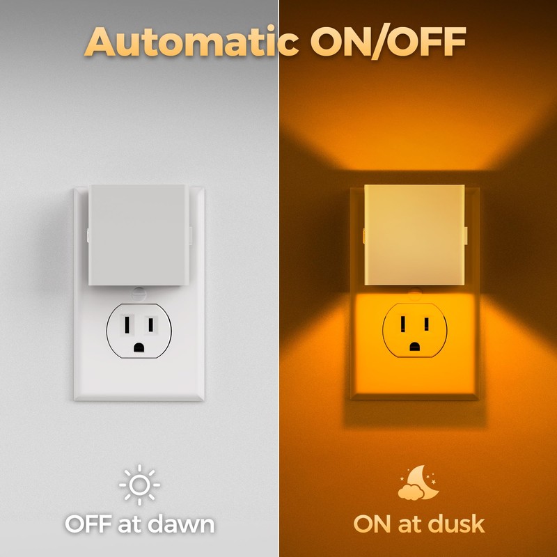 DORESshop LED Night Lights Plug into Wall [2 Pack], Plug