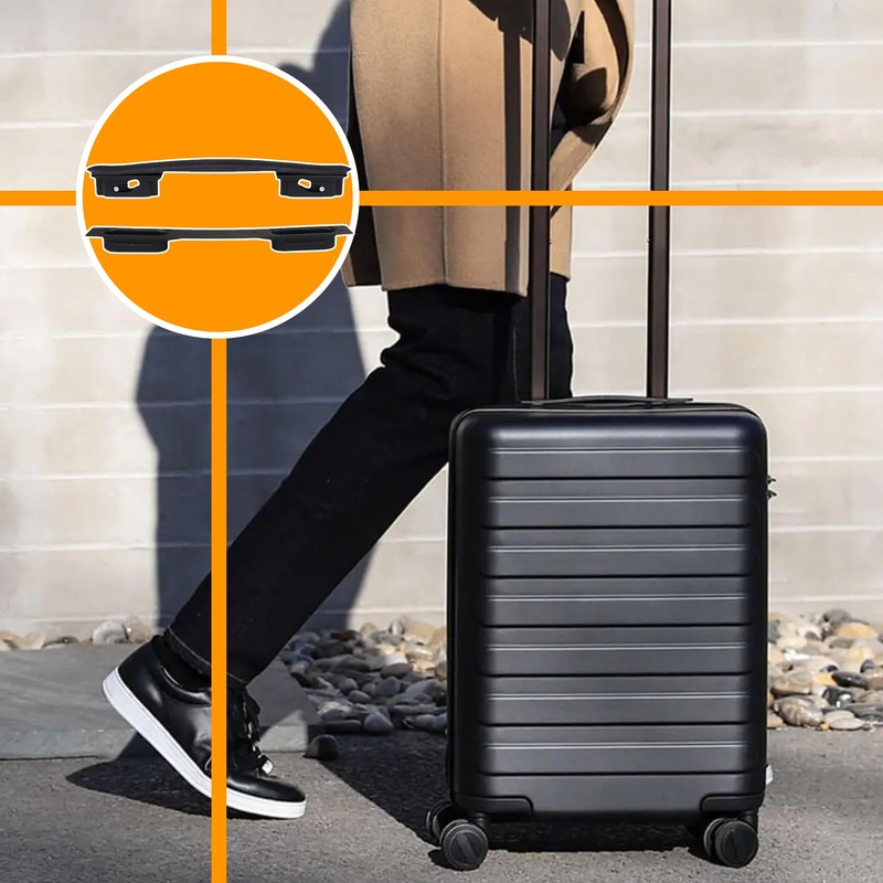 Mxfans 2 x Black B116 Suitcase Luggage Replacement Handle 215mm