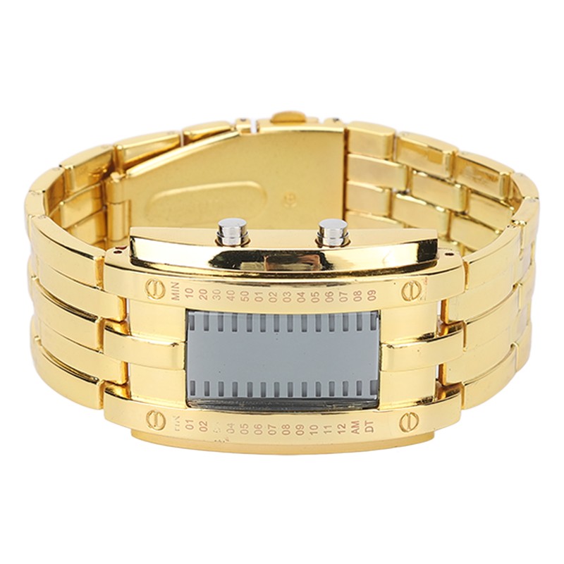 Men's Watch Fashion Exquisite Waterproof Alloy Men's LED Watch with