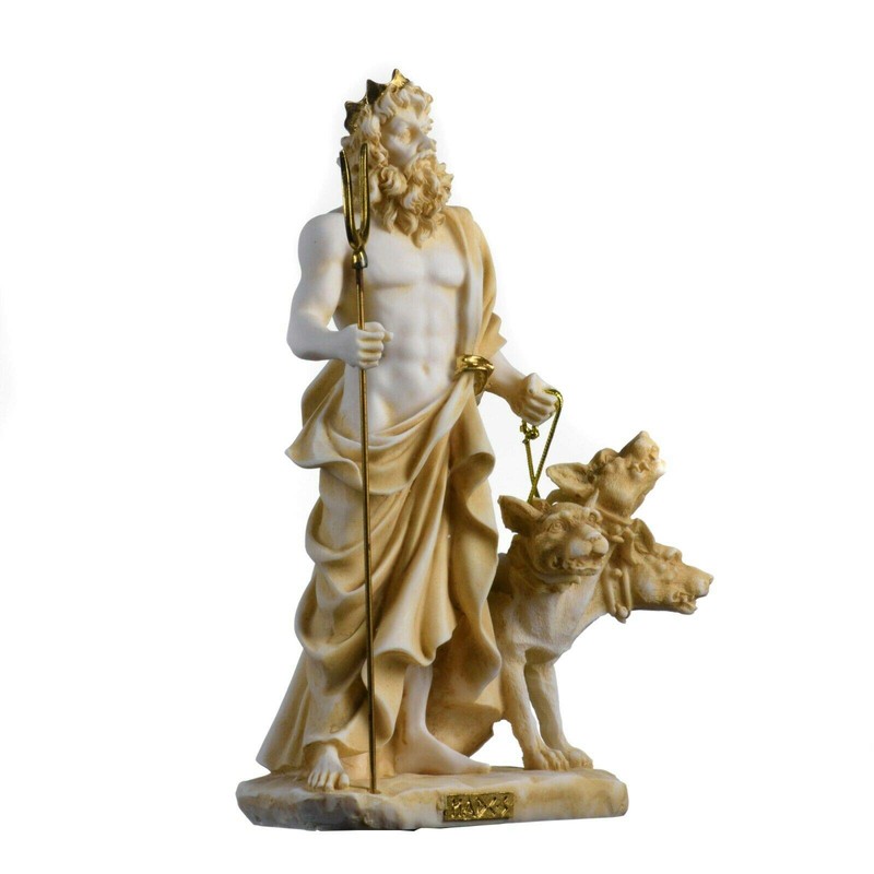 Pluto Hades Lord of the Underworld Greek Statue Dead Figurine