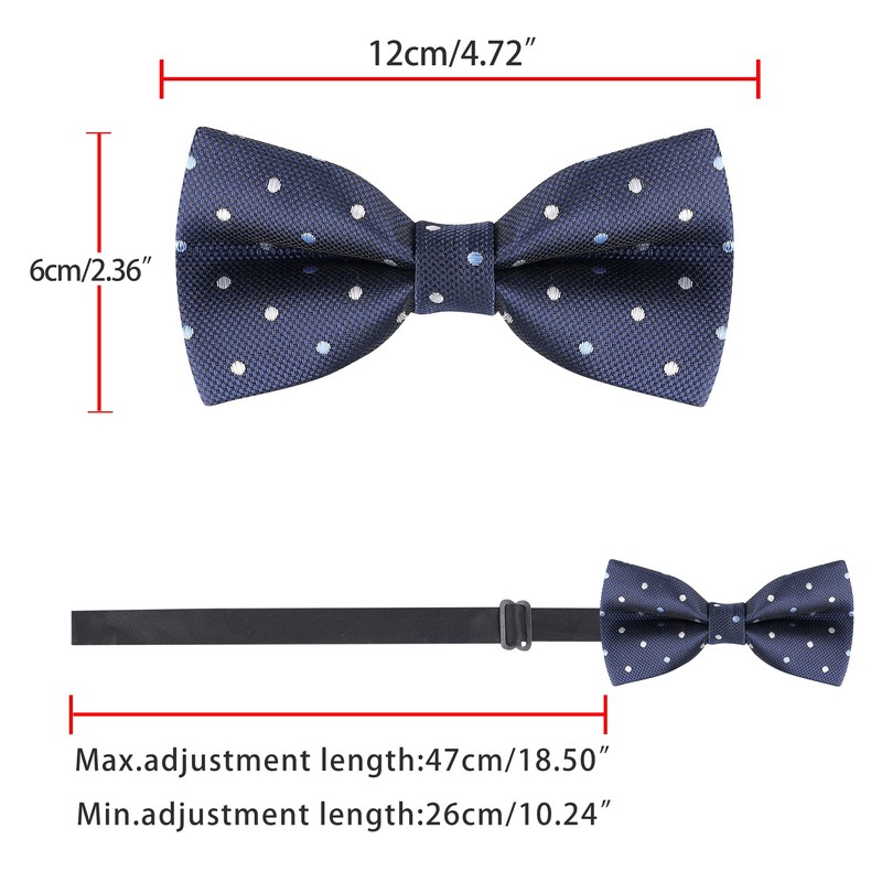 Allegra K Men's Women's Bowtie, Bowtie, Ribbon, Polka Dot Pattern,