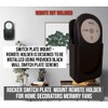 Wall Mount Remote Holder for Home Decorators Merwry Fan, Black,