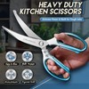 DRAGON RIOT Kitchen Shears, 2-Pack Kitchen Scissors, Blue Meat Cooking