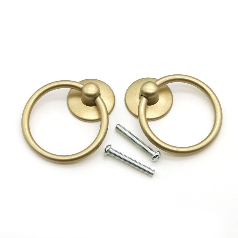 Asamuyu 12 Pieces Drawer Pull Ring Knobs Metal Ring Pull