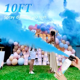 SRG Large Gender Reveal Fire Extinguisher Color Blaster | 2 Packs Baby Boy Blue Gender Reveal Extinguisher Smoke | Gender Reveal Decorations & Ideas | Long Lasting（Blue）