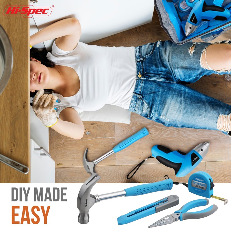 Hi-Spec 26 Piece 4.8V Electric Power Cordless Screwdriver with Rechargeable