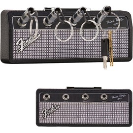 AKASENKO Porta Llaves de Amplificador Marshall, Soporte para llaves de pared, Incluye 4 llaveros para enchufes de Guitarra y Organizador de Llaves de Amplificador de Guitarra Marshall (B)