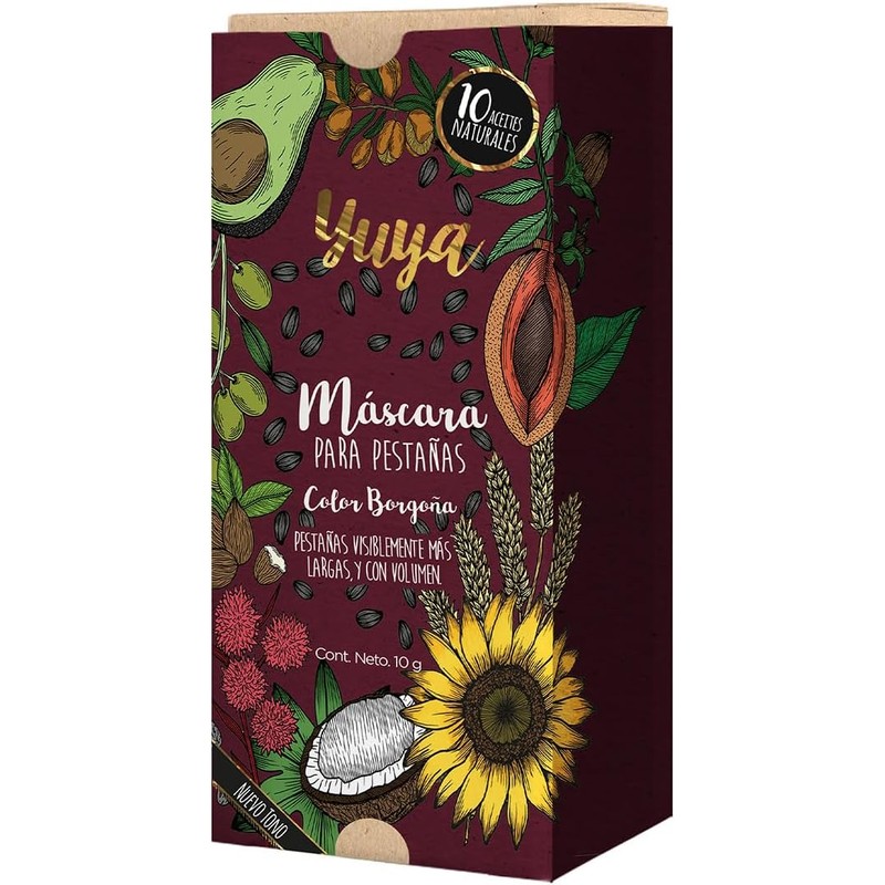 Mascara de pestañas Rimel yuya - 10 aceites naturales -