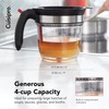 Cuisipro Fat Separator with Bottom Release, Plastic, 4 Cup Strainer