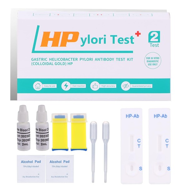 Helicobacter Pylori Detection kit, 10-15 Minutes of Quick Home Testing,