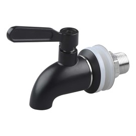 Stainless Steel Spigot Modern Black Beverage Dispenser Spigot Food Grade Metal Spot for Drink Dispenser by MUGLIO