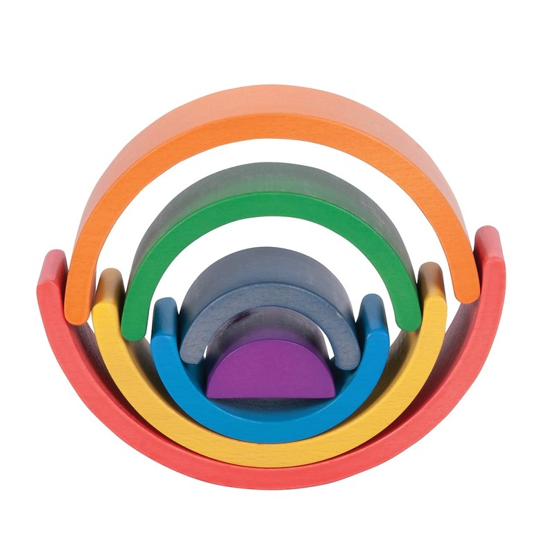 TickiT Wooden Rainbow Architect Arches - Nesting Puzzle - Stacking