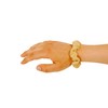 Amelia Beauty, Medium Tan Ribbed Jersey Scrunchies, 2.5in Diameter, Gentle