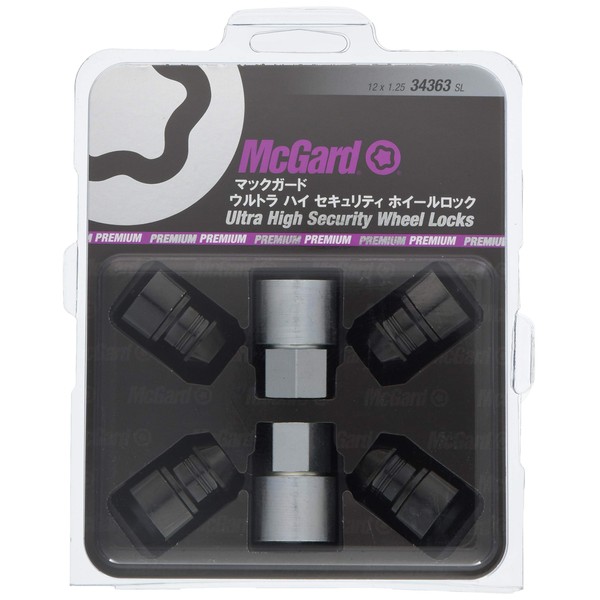 McGard MCG-34363SL MCG-34363SL Lock Nut M12X1.25 21H High Security Black