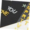IWOWHERO 6 Sheets Decorative Scrapbook Stickers Hot Stamping Letters Numbers