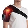 Cordless Heated Shoulder Support, Shoulder Massager, Shoulder Brace Wrap for