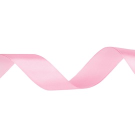 Pink Satin Ribbon 1 Inch x 25 Yards, Solid Color Pink Fabric Satin Ribbon for Gift Wrapping, Crafts, DIY Bows, Wreath, Wedding Birthday Party Decoration Sewing Projects
